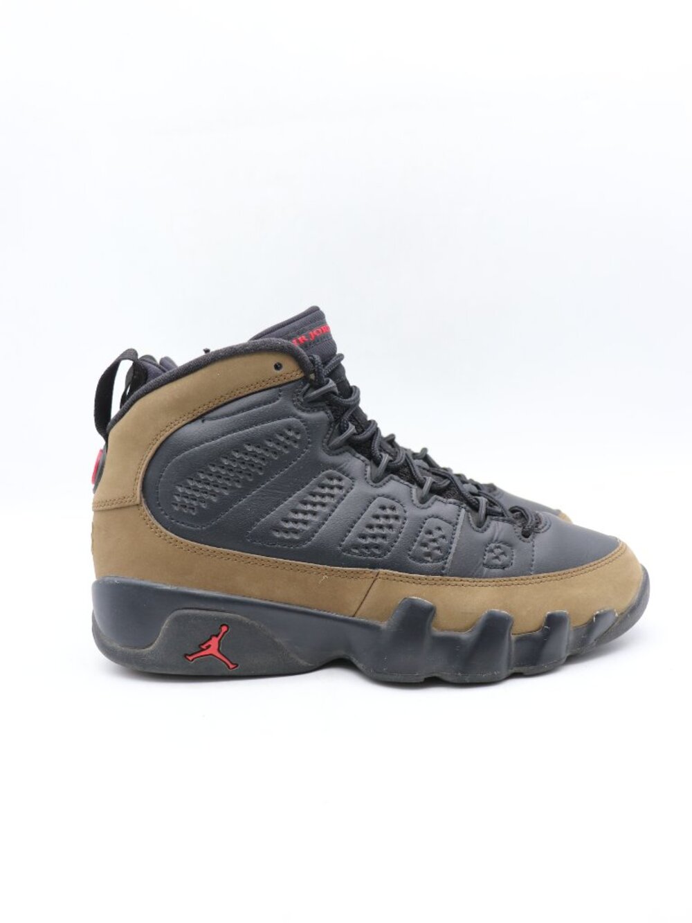 Nike Air Jordan 9 Youth 7 Womens 8.5 Retro Olive Black Sneakers HV4574-030